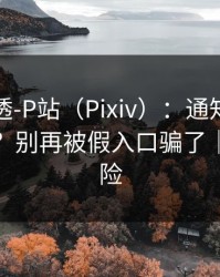 一篇讲透-P站（Pixiv）：通知与推荐怎么调？别再被假入口骗了｜先看风险