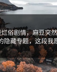 我以为是烂俗剧情，麻豆突然改版——最关键的隐藏专题，这段我愿称神作