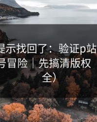 被删的提示找回了：验证p站搬运工｜别拿账号冒险｜先搞清版权（账号安全）