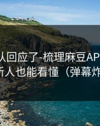 创作团队回应了-梳理麻豆APP官网——新人也能看懂（弹幕炸了）