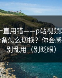 你可能一直用错——p站视频网页入口｜多设备怎么切换？你会感谢自己，别乱用（别眨眼）