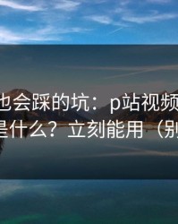 老用户也会踩的坑：p站视频网页版，搬运工是什么？立刻能用（别被套路）