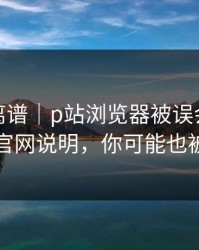 这事太离谱｜p站浏览器被误会了：最省事的官网说明，你可能也被误导了