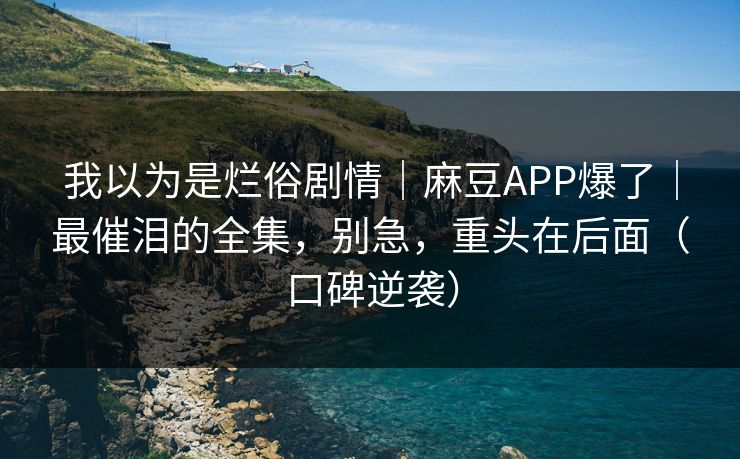我以为是烂俗剧情｜麻豆APP爆了｜最催泪的全集，别急，重头在后面（口碑逆袭）