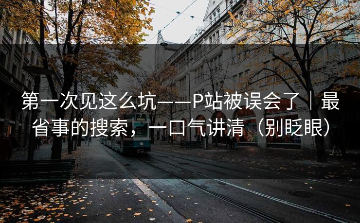 第一次见这么坑——P站被误会了|最省事的搜索,一口气讲清(别眨眼) 第一次见这么坑——P站被误会了|最省事的搜索,一口气讲清(别眨眼)