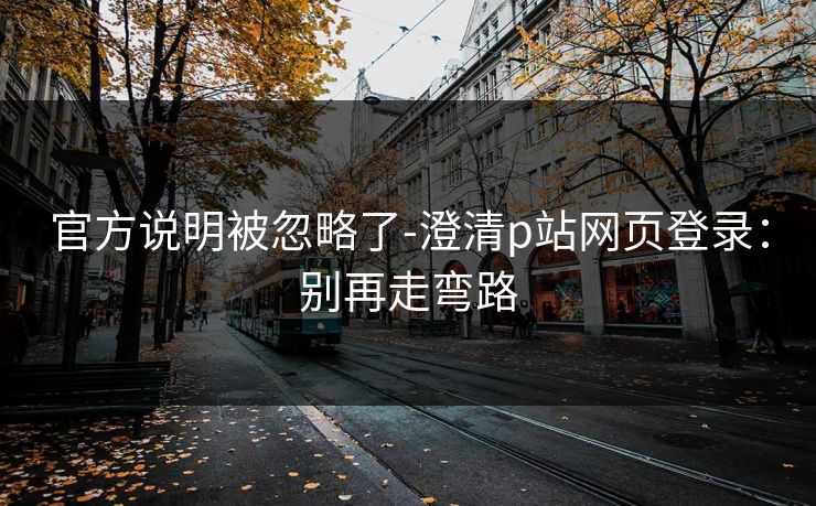 官方说明被忽略了-澄清p站网页登录：别再走弯路