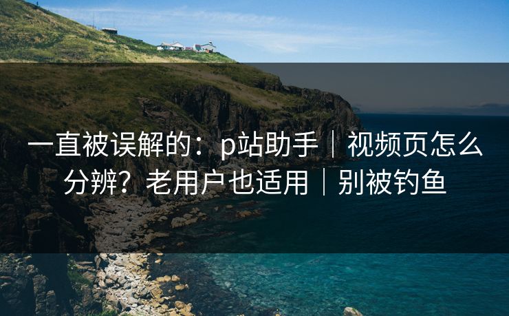 一直被误解的：p站助手｜视频页怎么分辨？老用户也适用｜别被钓鱼